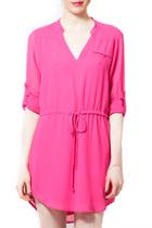  Pink Long Sleeve Dress