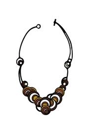  Orange Circles Necklace