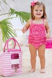  Pink Ruffle Swim Wear