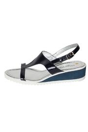  Patent-blue T-bar Sandal