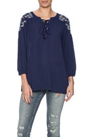  Navy Boho Top