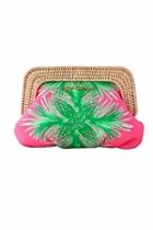  Pink And Green Clutch