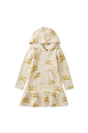  Metallic Hooded Sweat Dress