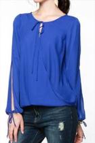  Sapphire Tie Blouse