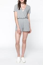  Grey Surplice Romper