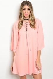  Peach Shift Dress