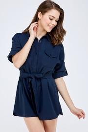  Navy Buttondown Romper