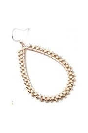  Beaded Tear Drop Hoop