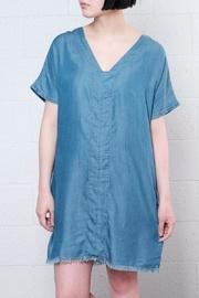  Raw Hem Denim Dress