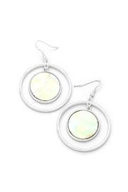  Pearl Double Hoops