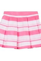  Pleated Stripe Skirt