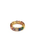  Big Colorful-stone Ring
