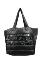  Large Patent Leather Puffer Tote