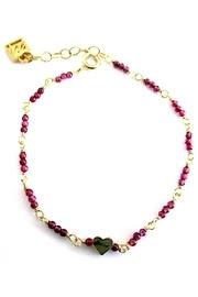  Garnet Heart Bracelet
