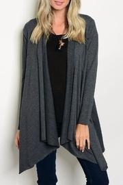  Gray Jersey Cardigan