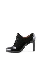  Black Lace-up Bootie