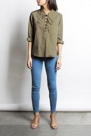  Maren Lace-up Blouse