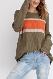  Faded Color-block Top