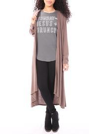  Brown Duster Cardigan