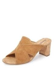  Cognac Suede Slide