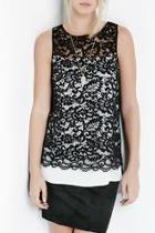  Lace Overlay Tank