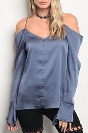  Indigo Silk Blouse