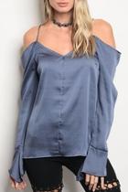  Indigo Silk Blouse