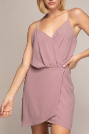  Wrap Dress With Button Closure