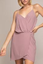 Wrap Dress With Button Closure