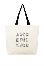  Abcdefuckyou Canvas Confetti Beads Tote