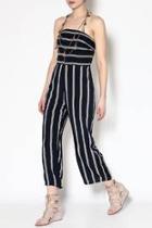  Navy Strapless Jumpsuit