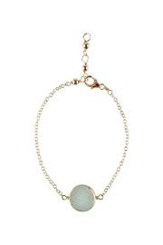  Gold-aqua Druzy Bracelet