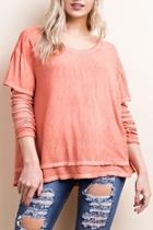  Washed Layered Tee