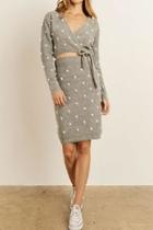  Grey Knit Skirt
