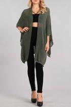  Open Front Poncho