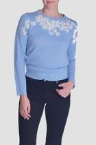  Daisy Embroidered Sweater