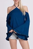  Blue Blouse Top