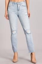  High-rise Distressed Jeans