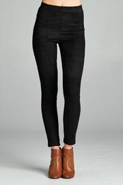  Suede Moto Leggings