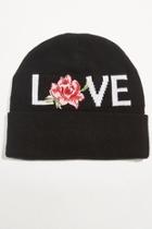  Love Embroidered Beanie