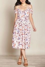  Swirl Cold-shoulder Dress