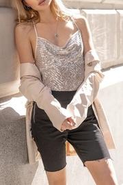  Sequin Cross Strap Tank