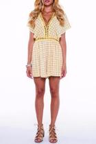  Cut-out Printed Romper