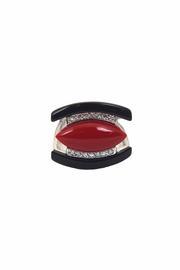  Onyx Coral Ring