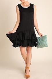  Black Double-ruffle Dress