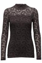  Lace Black Top