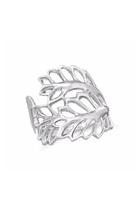  Sterling-silver Leaves Ring