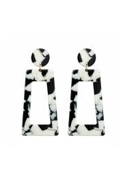  Acetate Black/white Earrings