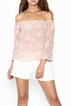  Scallop Trim Blouse