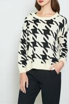  Geo Block Sweater
